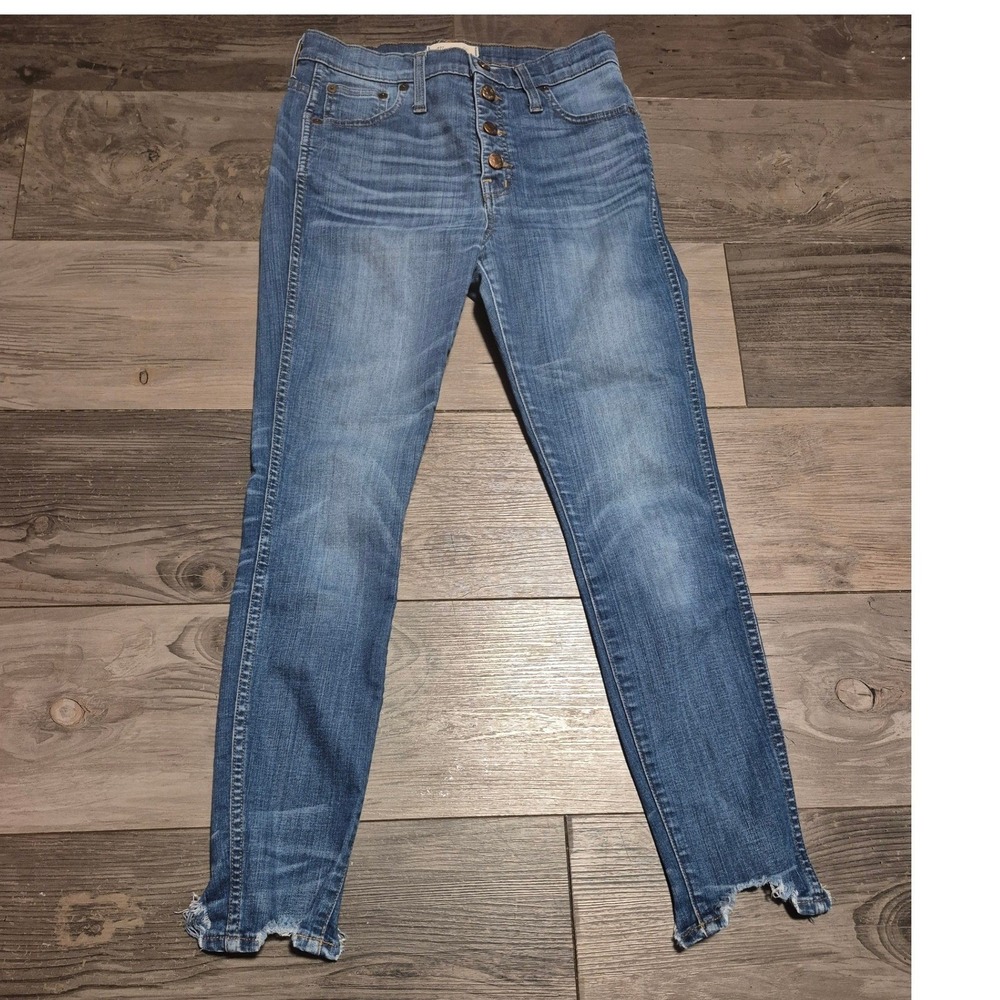 Madewell 10 High Riser Skinny Skinny Jeans Blue Denim Size 28 High Rise Slim